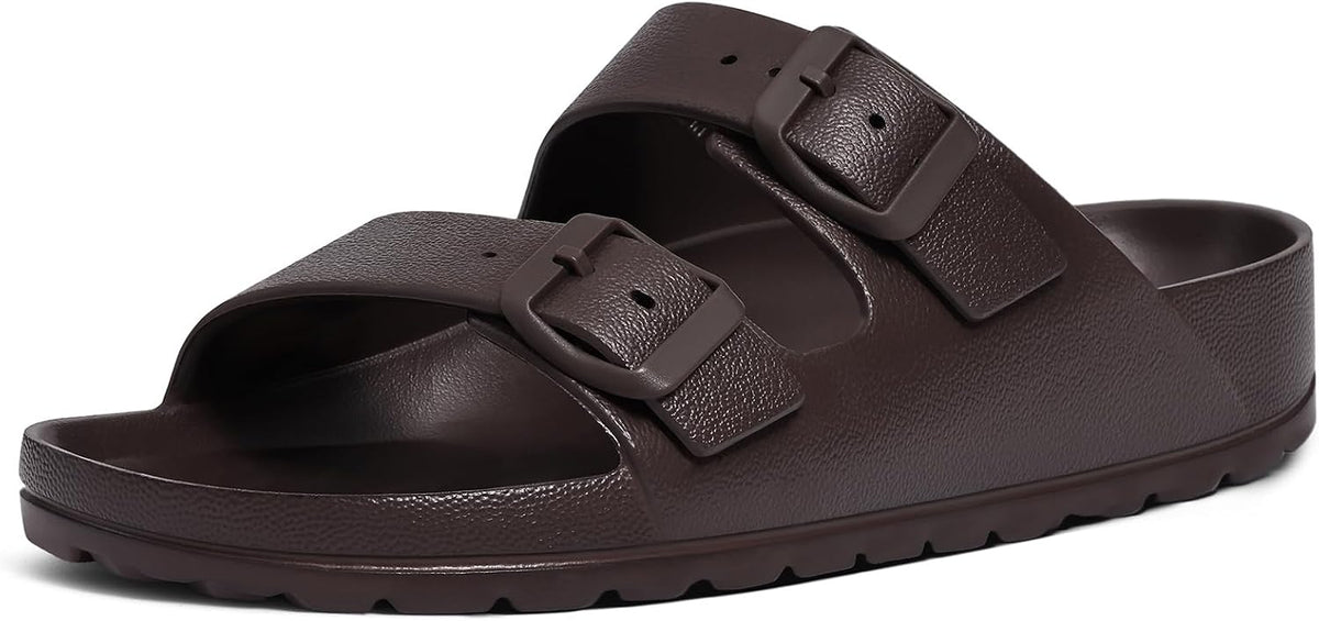 Women's EVA Pool Slide Sandals - Waterproof Buckle Straps with Medium Arch Support for Beach and Home Wear - 7