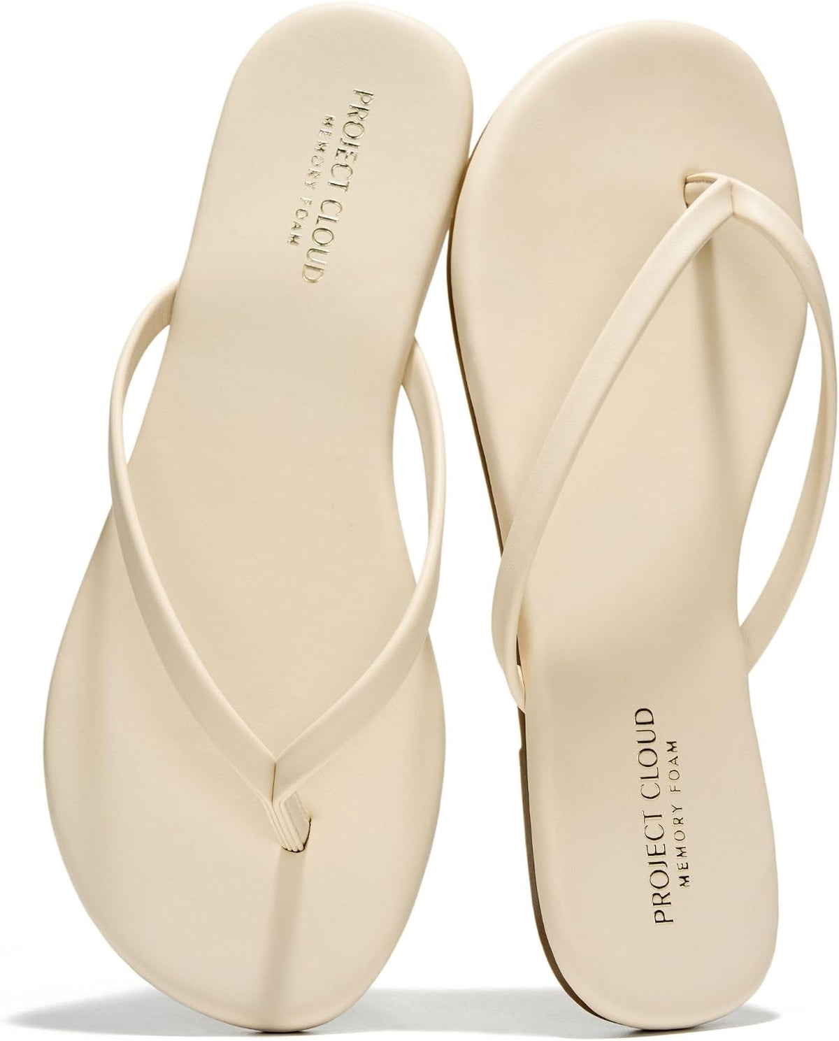 Women's Memory Foam Flip Flops - Lightweight Thong Sandals with Non Slip Sole for Everyday Beach Wear