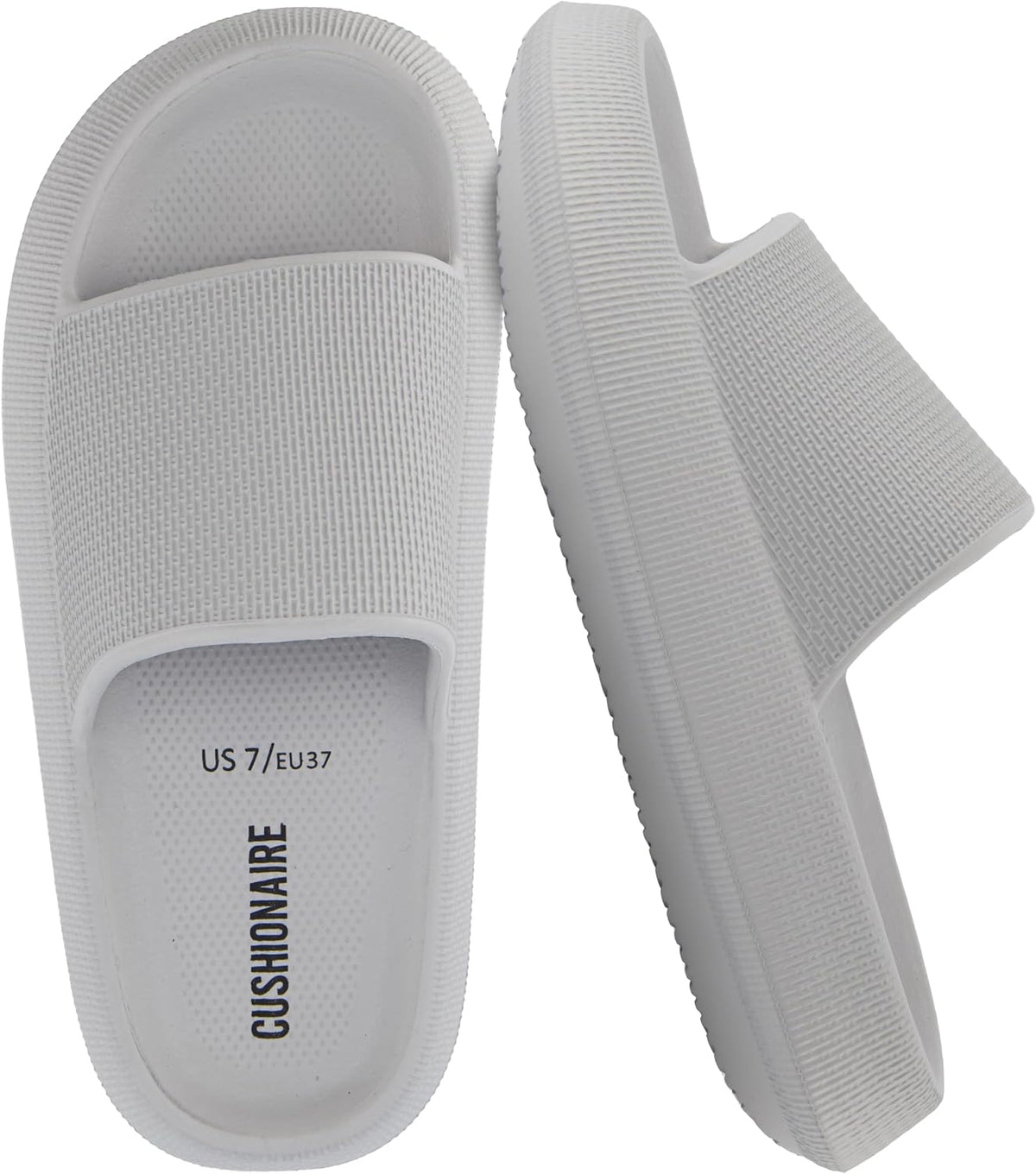Women's Cloud Slide Sandals - Thick Moulded EVA Sole for Indoor, Shower and Beach Wear - 6