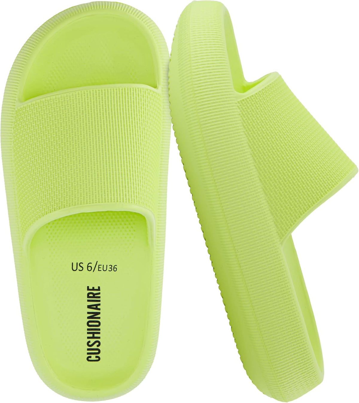 Women's Cloud Slide Sandals - Thick Moulded EVA Sole for Indoor, Shower and Beach Wear - 7
