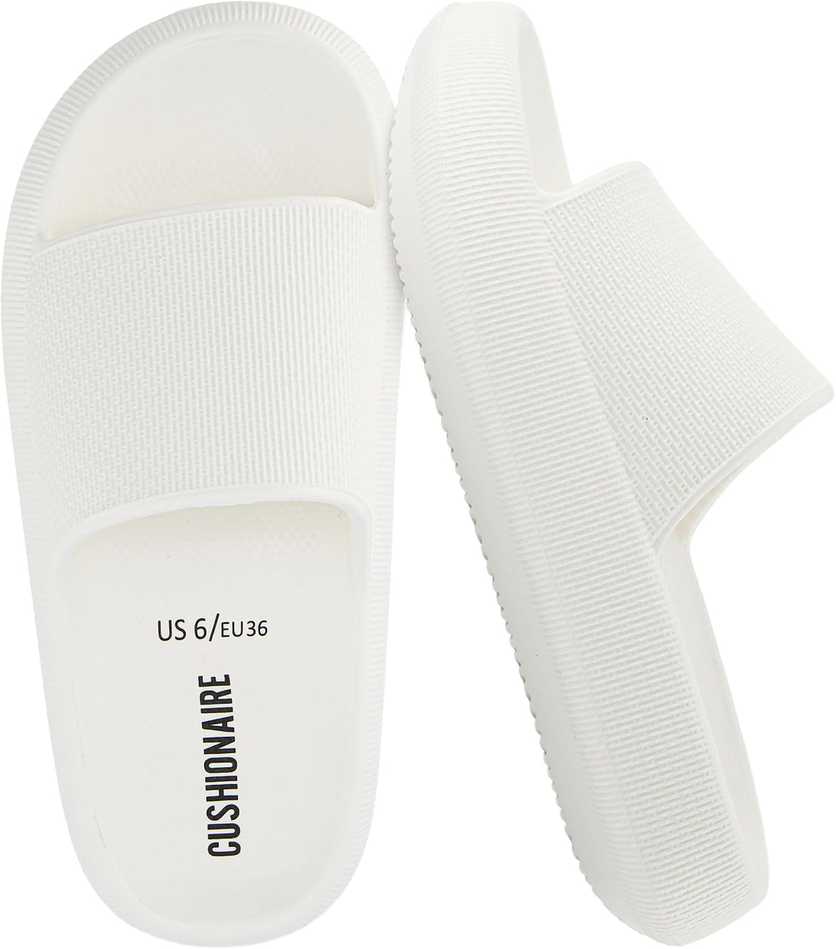 Women's Cloud Slide Sandals - Thick Moulded EVA Sole for Indoor, Shower and Beach Wear - 9