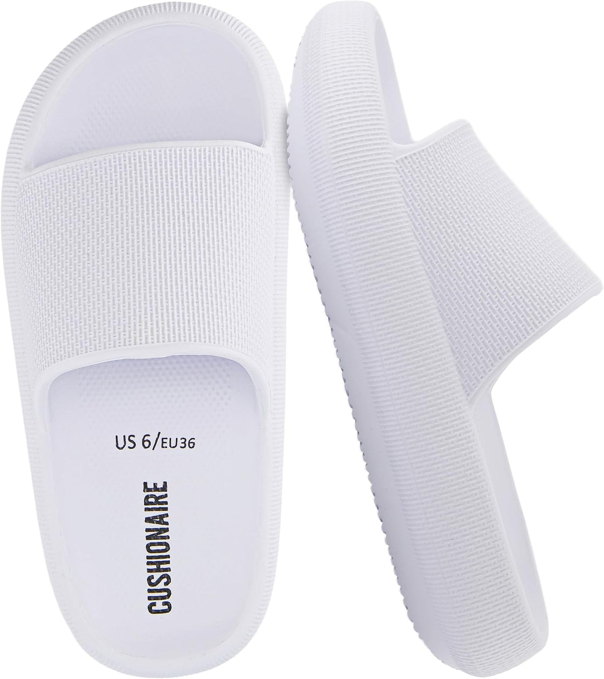 Women's Cloud Slide Sandals - Thick Moulded EVA Sole for Indoor, Shower and Beach Wear - 9