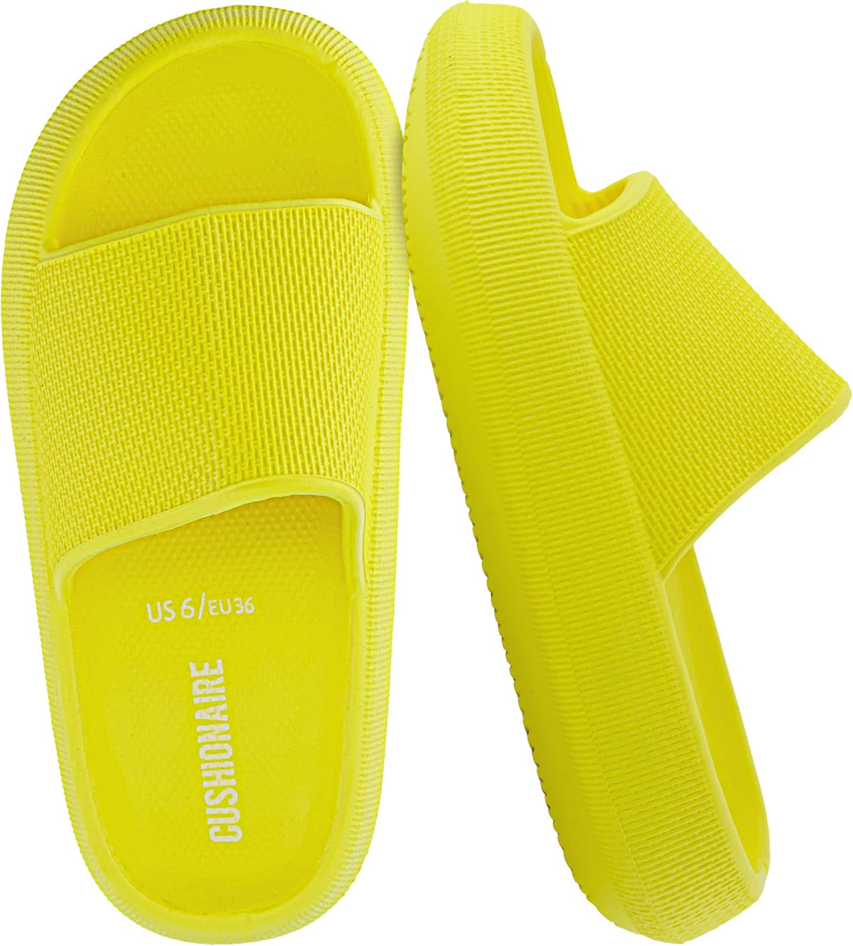 Women's Cloud Slide Sandals - Thick Moulded EVA Sole for Indoor, Shower and Beach Wear - 9