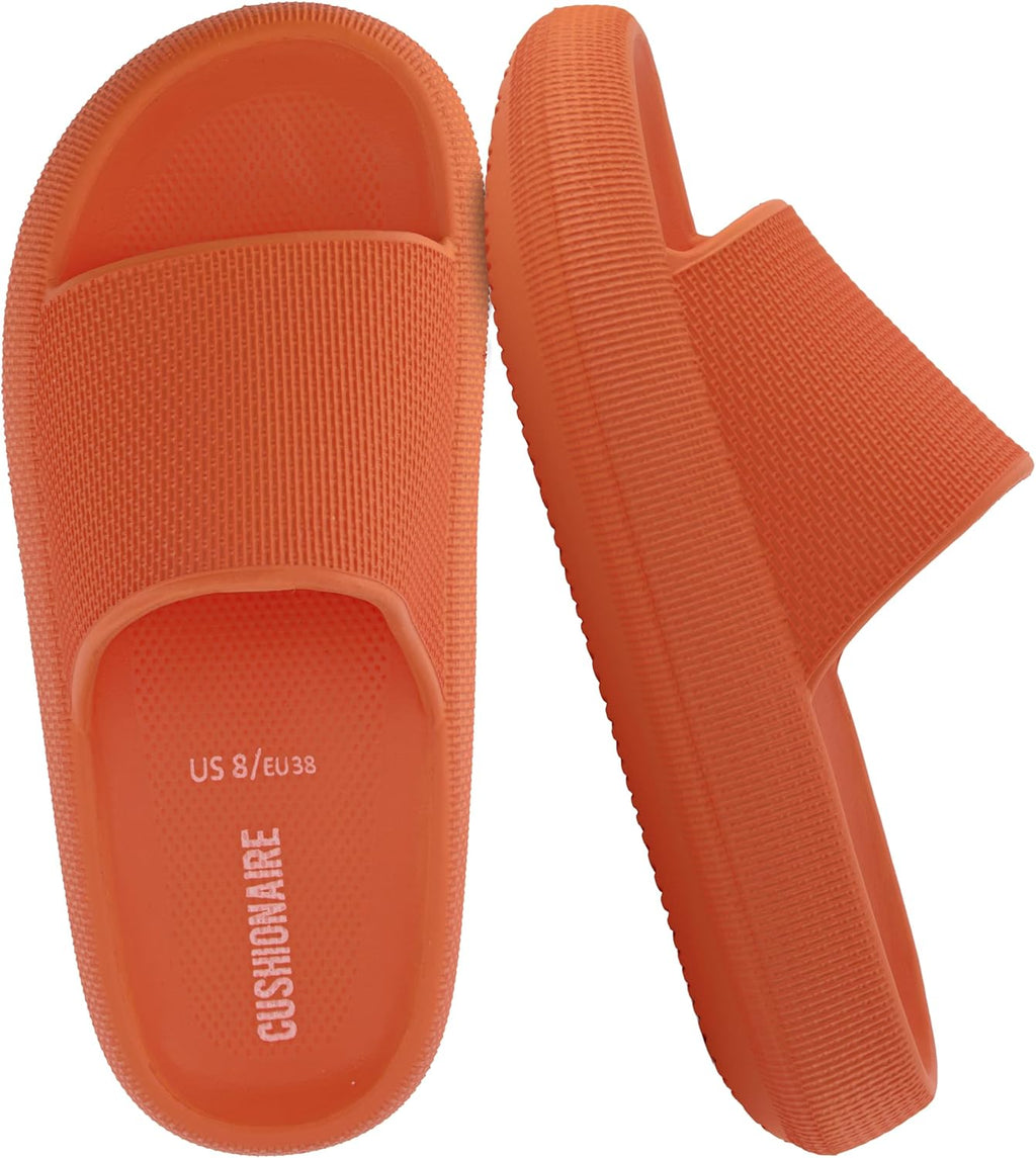 Women's Cloud Slide Sandals - Thick Moulded EVA Sole for Indoor, Shower and Beach Wear - 8