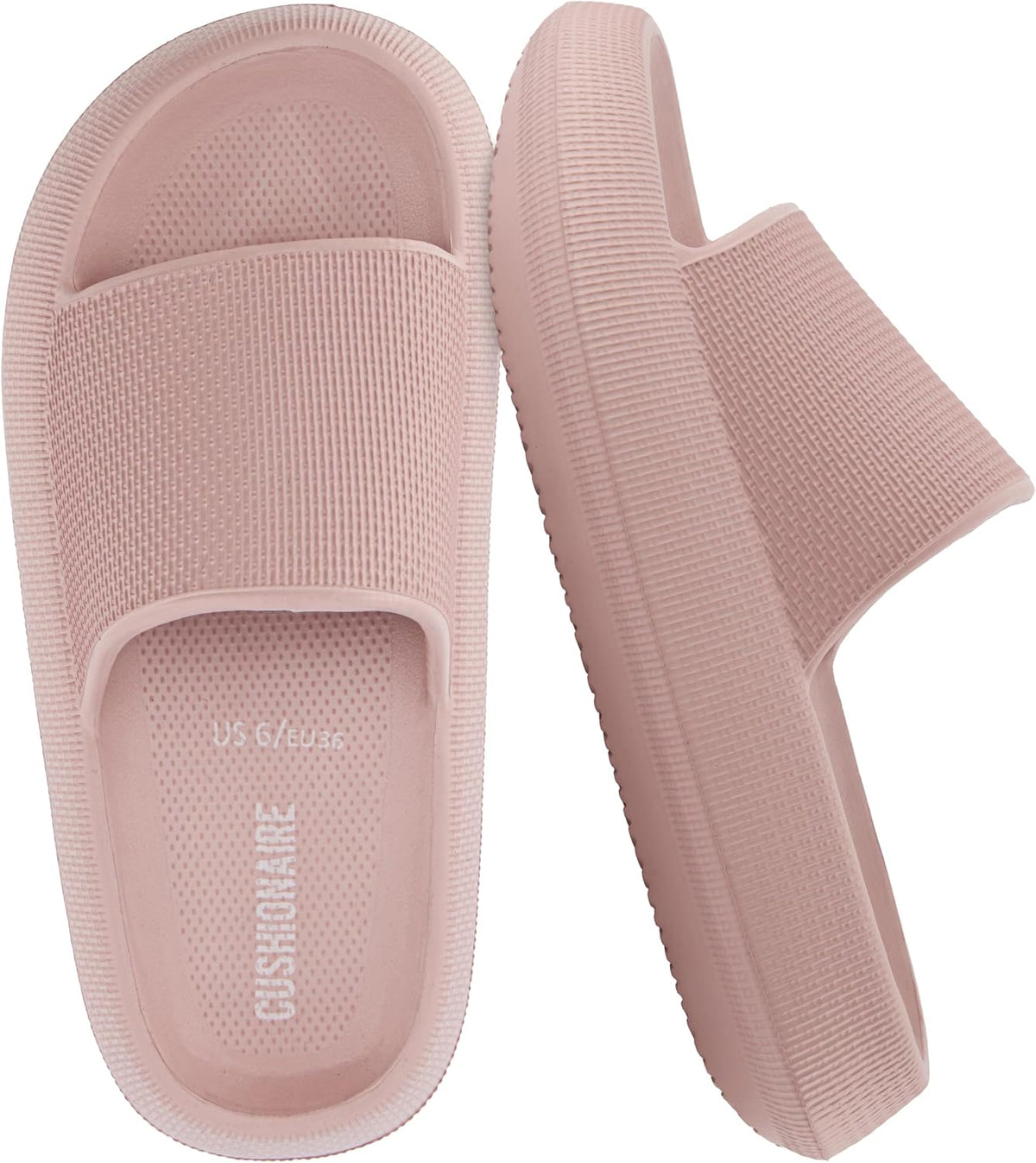 Women's Cloud Slide Sandals - Thick Moulded EVA Sole for Indoor, Shower and Beach Wear - 8