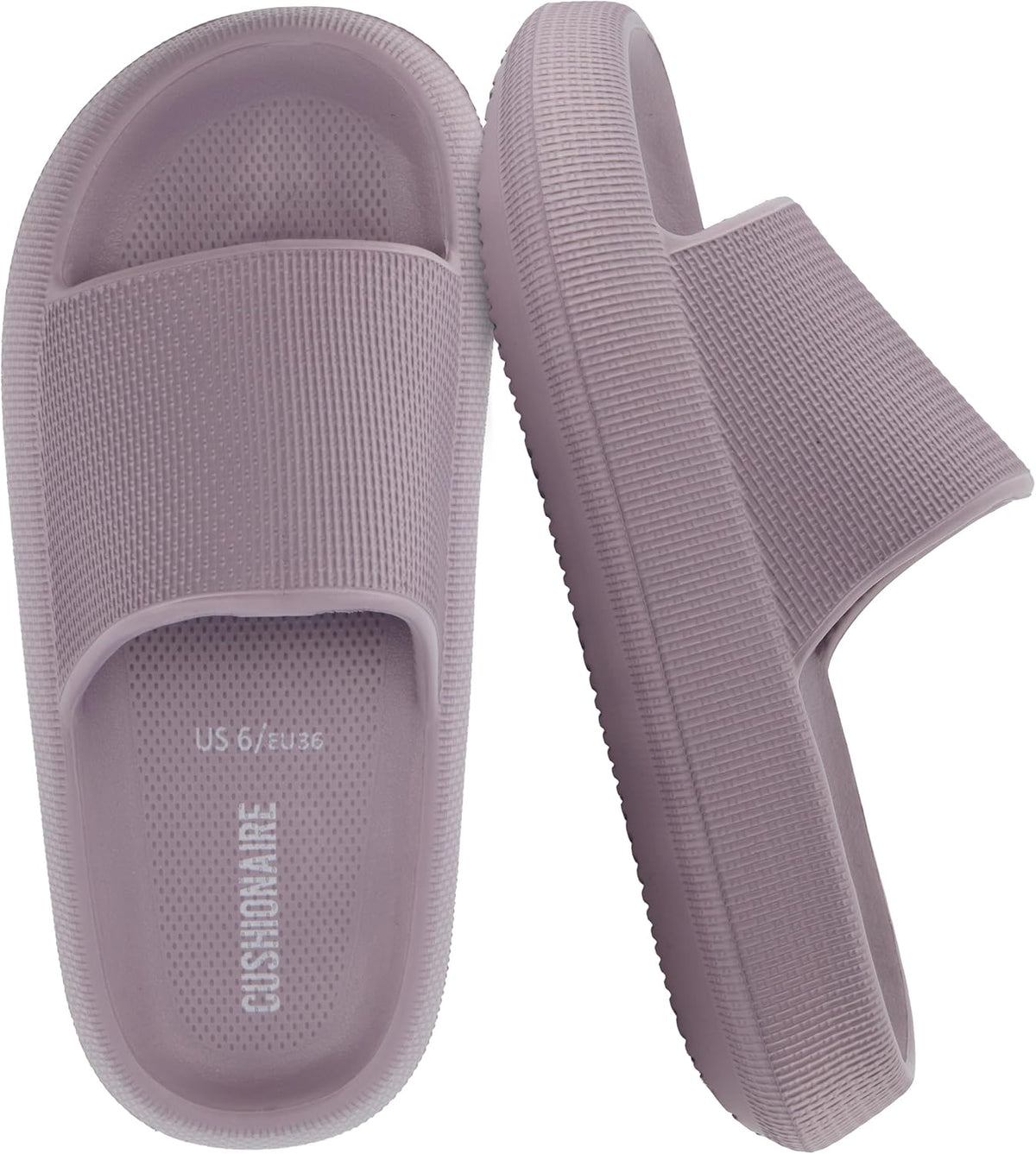 Women's Cloud Slide Sandals - Thick Moulded EVA Sole for Indoor, Shower and Beach Wear - 8
