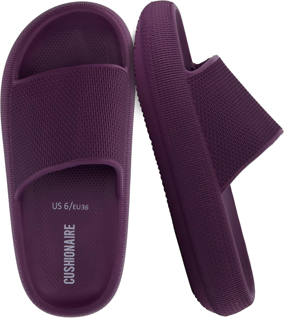 Women's Cloud Slide Sandals - Thick Moulded EVA Sole for Indoor, Shower and Beach Wear - 9