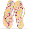 Women's Memory Foam Flip Flops - Lightweight Thong Sandals with Non Slip Sole for Everyday Beach Wear - 10
